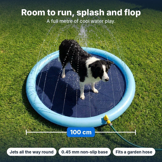 Splash pad size from above