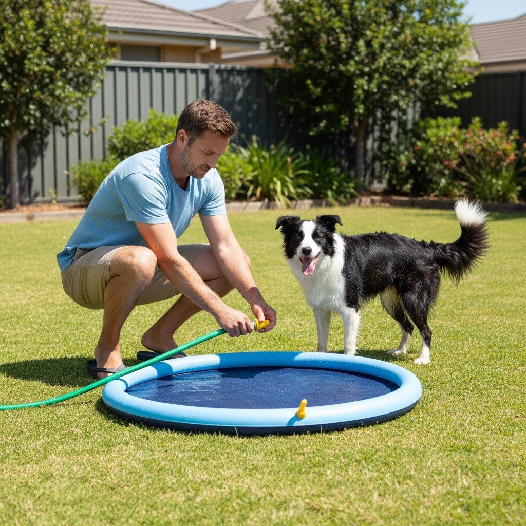 Connecting the hose to the pad