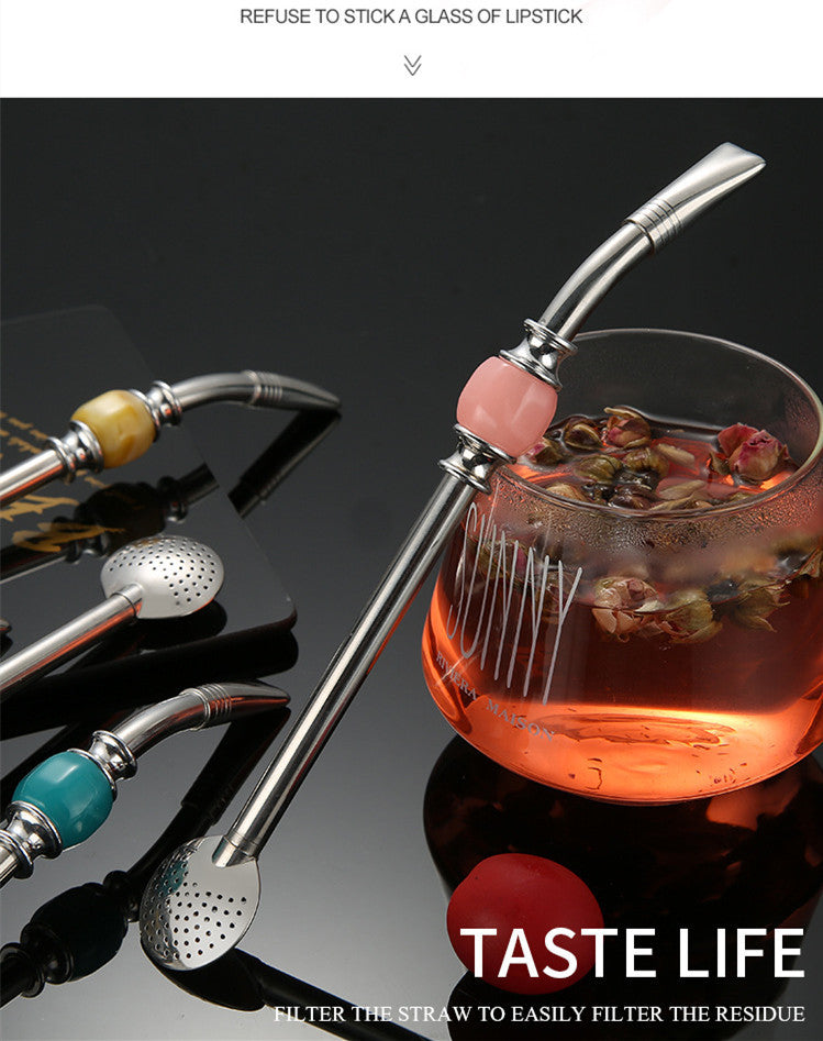 Merluna™ Argentine Mate Tea Filter Straw