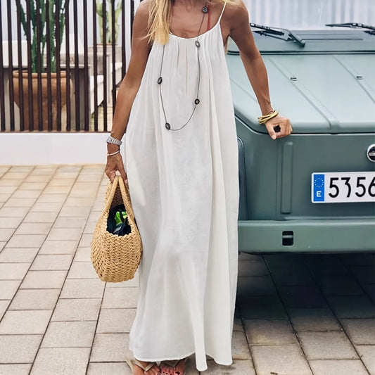 Women's Backless Loose Long Home Wear Dress