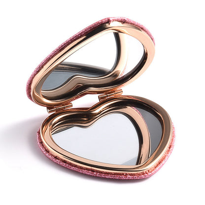 Merluna™ Heart-Shaped Portable  Makeup Mirror