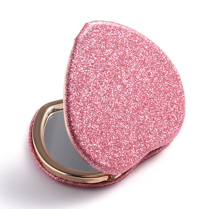 Merluna™ Heart-Shaped Portable  Makeup Mirror