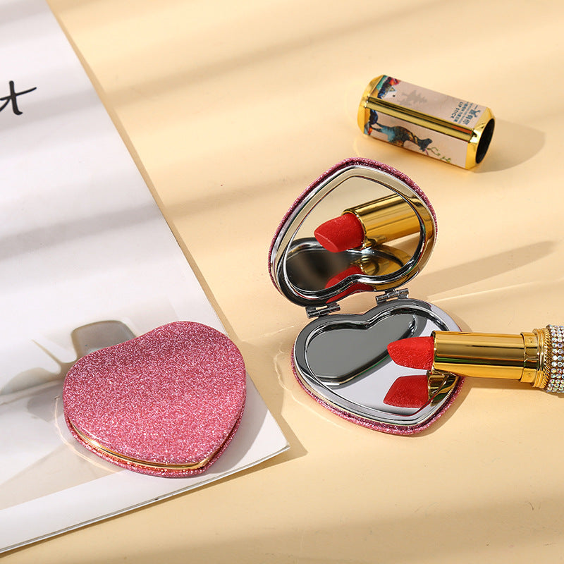 Merluna™ Heart-Shaped Portable  Makeup Mirror