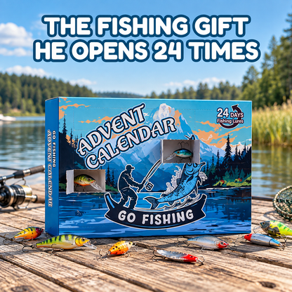 Fishing lure advent calendar, the fishing gift he opens 24 times