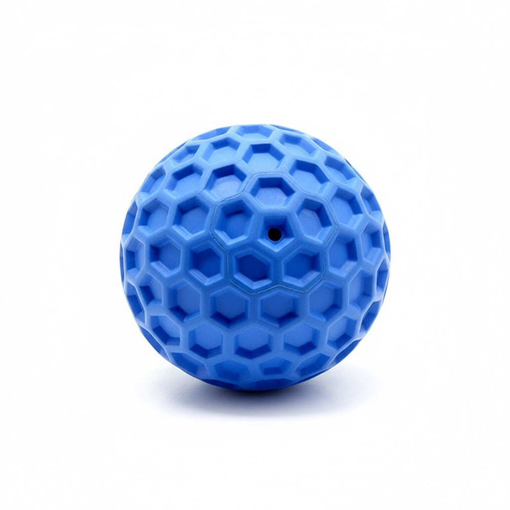 Squeaky rubber dog ball