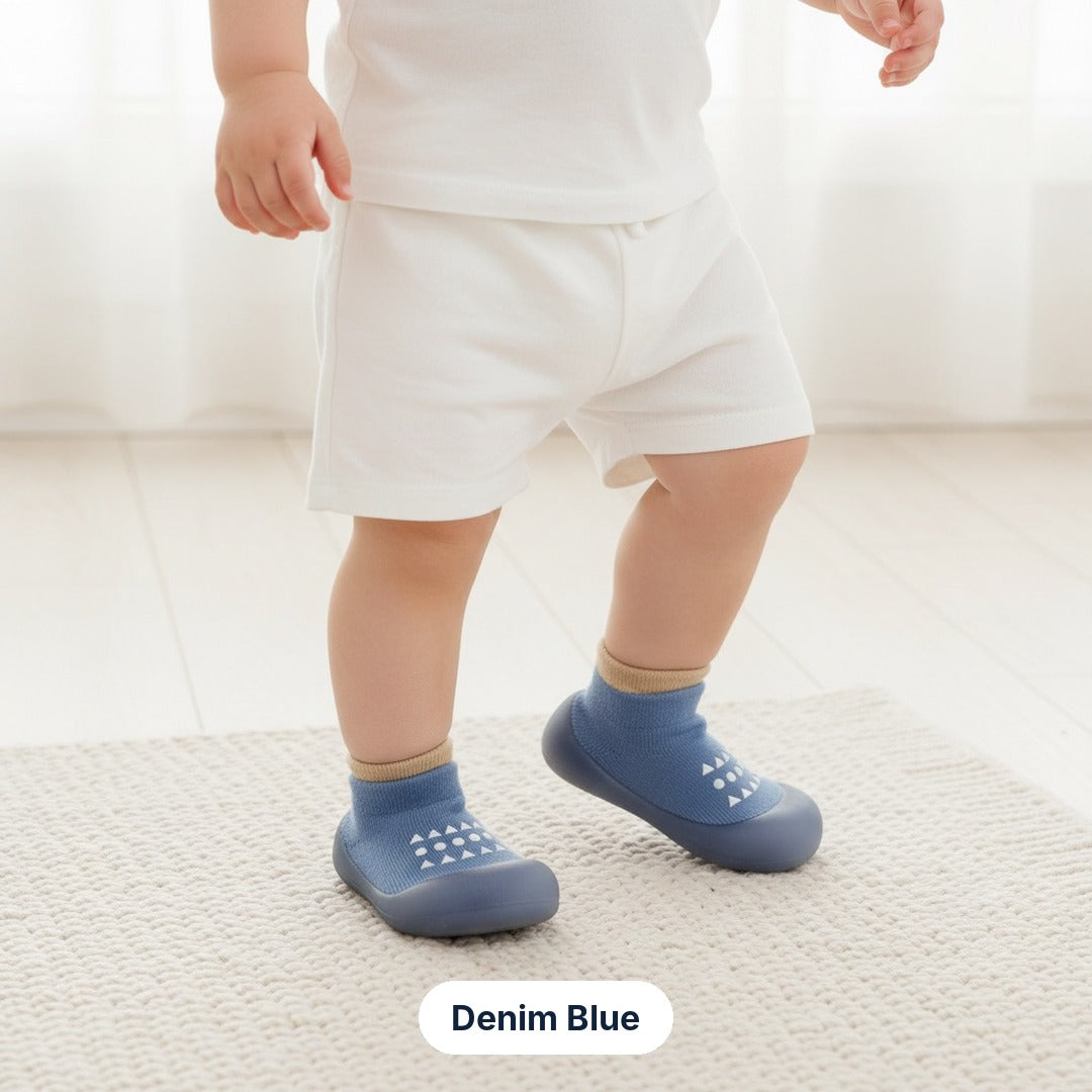 Denim Blue sock sneakers
