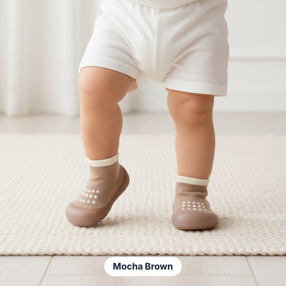 Mocha Brown sock sneakers